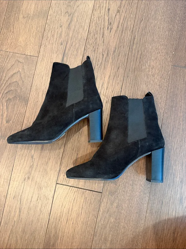 Antonio de Falia Debora Black Boots Size 39 - C36-216 - Image 4
