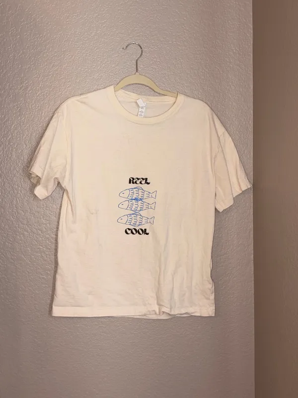 Reel Cool Tee White Size M - Image 4