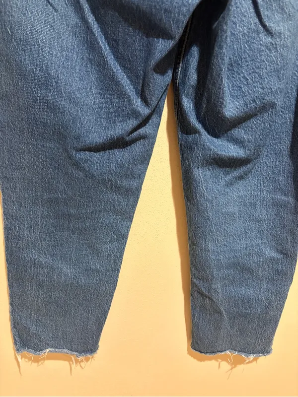Abercrombie & Fitch Curve Love 90s Straight Ultra High Rise Jeans 32/14S SHORT - Image 11