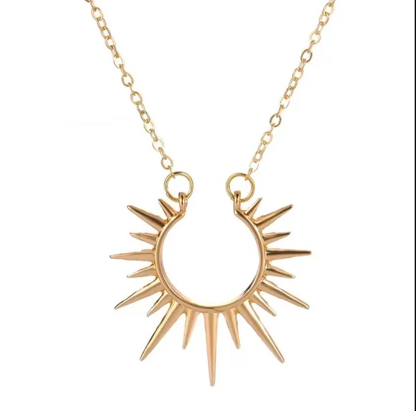 NEW - gold sun necklace, celestial sun jewelry, minimalist - Image 2