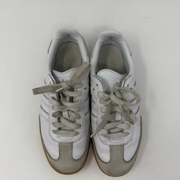 Adidas Samba OG Sneaker White Grey Gum Leather Suede Womens Size 7 - Image 11
