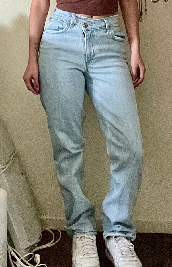 Abercrombie & Fitch Light Blue 90s Straight Jeans - Image 2