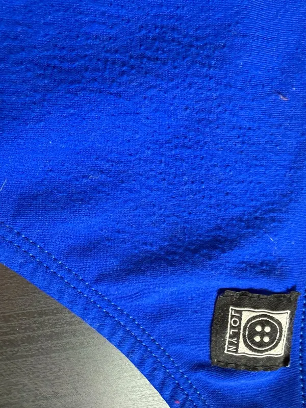 JOLYN Jo Lyn Bright Cobalt Blue Drawstring Swim Bikini Bottoms Size Medium - Image 4