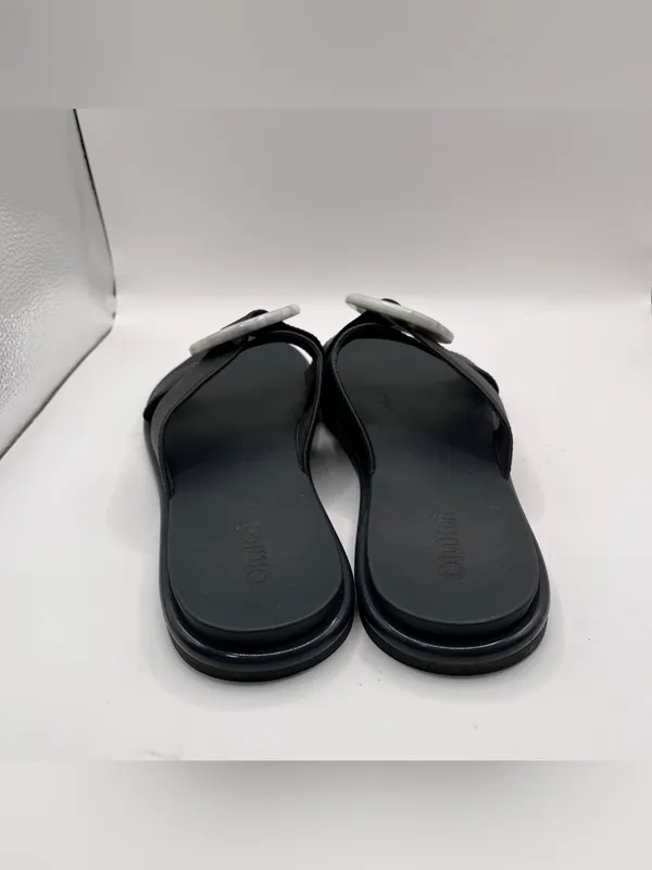 OluKai La'i Slide Sandal lava rock size 8 flip flop black sandal women’s - Image 6