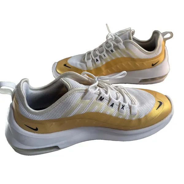 Nike Air Max Axis AA2168-103 Women’s 8.5 White Black Gold Sneakers - Image 2