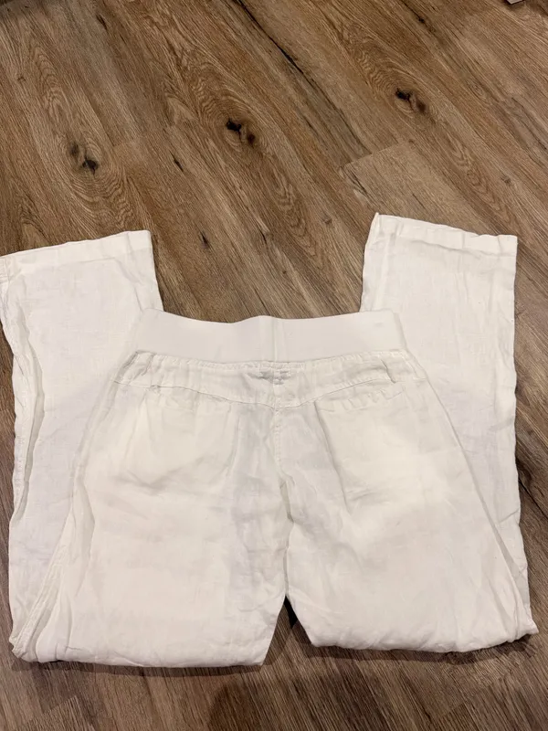 Allen Allen Linen Pants white  - Image 6