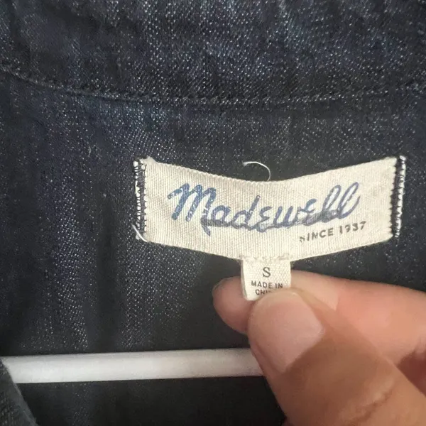 Madewell small denim‎ button down - Image 5