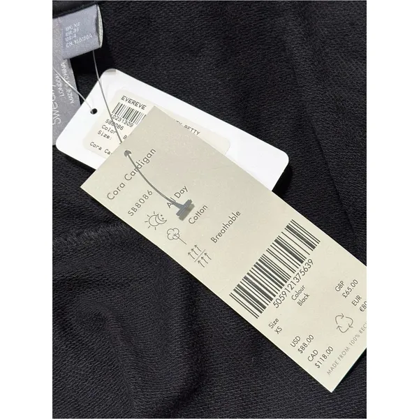 Sweaty Betty NWT Women’s Size XS Cora French Terry Longline Oversized Cardigan - Image 9