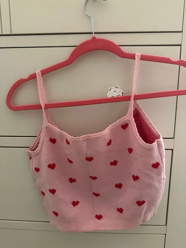 Princess Polly Pink Top Heart Valentine’s Day - Image 2