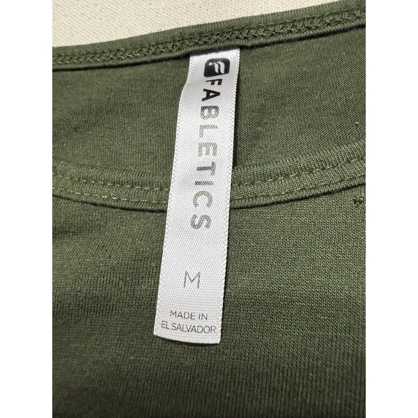 Fabletics Alexa Long Sleeve Tee, Dark Olive Size Medium - Image 7