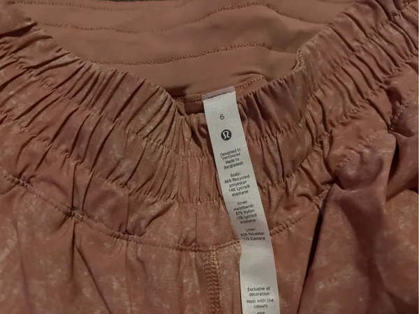 Never Worn Lululemon  Dusty Rose Athletic Shorts - Image 2
