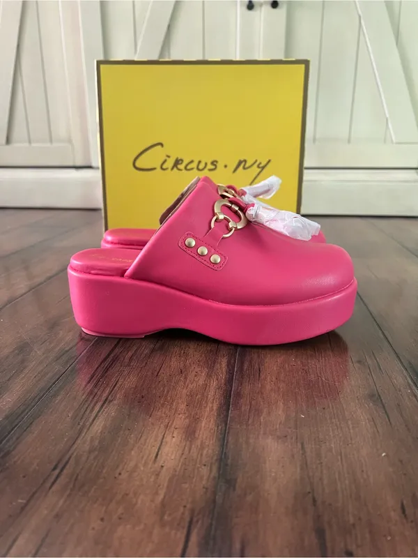 NIB - Sam Edelman Circus NY Pink Jinger Platform Clogs - Size 7 - Image 2