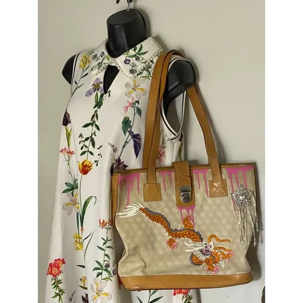 DOONEY & BOURKE Shoulder Tote Bag Customized Tan - Image 9