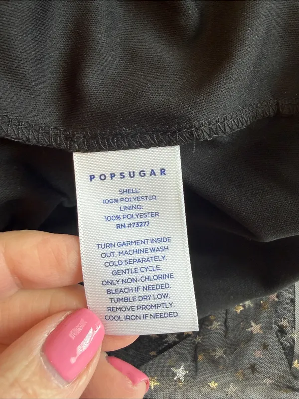 NWT Pop Sugar Lucky Stars Dress Size XL Celestial Metallic Whimsical Flirty M6 - Image 6