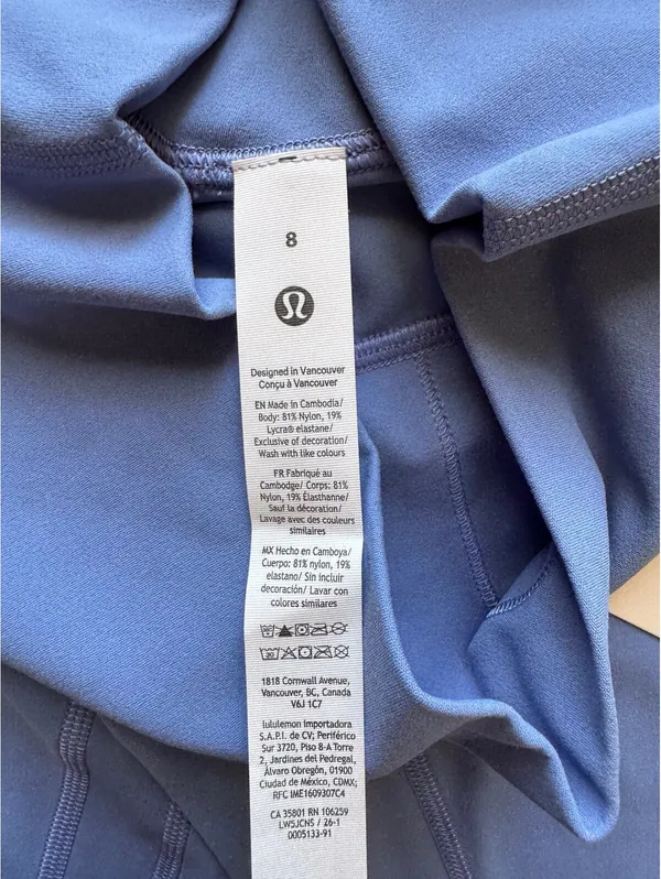 Lululemon Align No Line High Rise 28” Prep Blue Size 8 NWT - Image 6