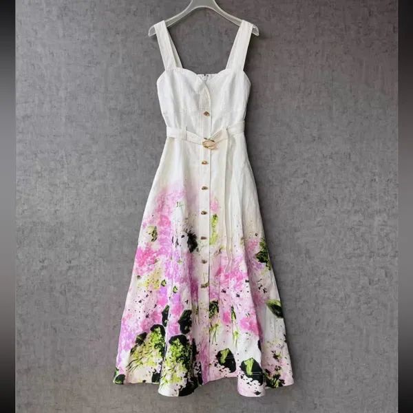 AJE EARTHA MIDI DRESS US4 White Size 4 - Image 7