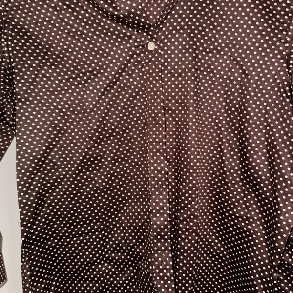 Lauren Ralph Lauren Dark Brown Polka Dot Shirt - Image 2