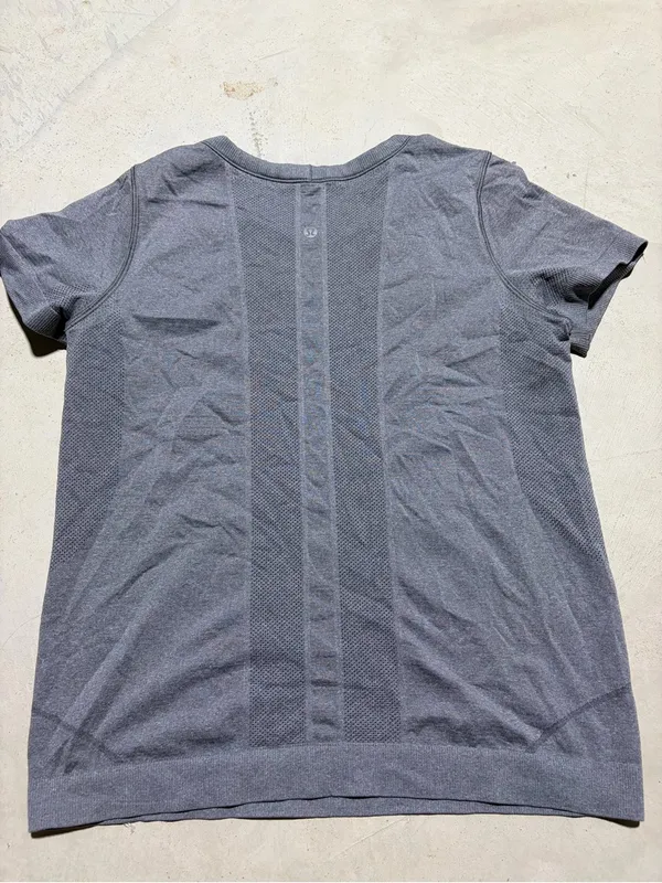 Lululemon Gray Short-Sleeve Active Tee - Image 3
