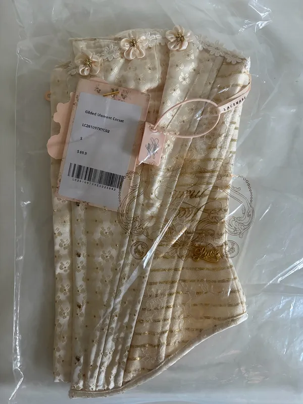 NEW LaceMade Gilded Moment Set Size S Gold - Image 7