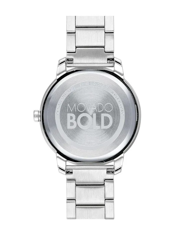 Movado Bold Quartz Silver White Dial Ladies Watch 3600592 - Image 3