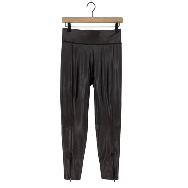 ALC Frank NWT Emile Vegan Leather‎ Legging Carob Brown Size 6 - Image 4