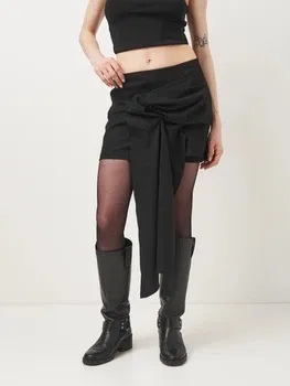 NWT Zara black asymmetric mini skirt Limited Edition. Size Large - Image 4