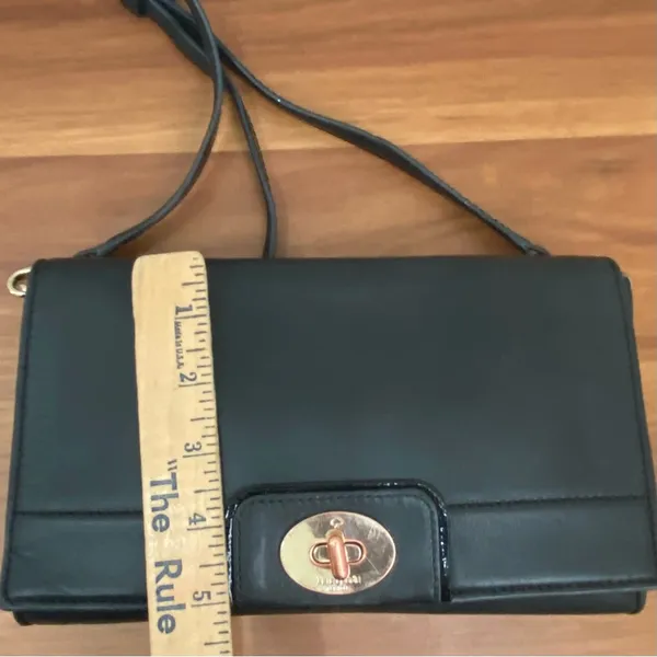 KATE SPADE Black Leather Hampton Road Juliana Turnlock Crossbody Bag - Image 7