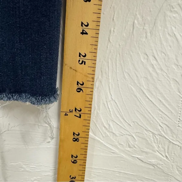 Mother High Waisted Ankle Fray Jeans Womens 24 Raw Hem Skinny Blue Denim Fall - Image 11