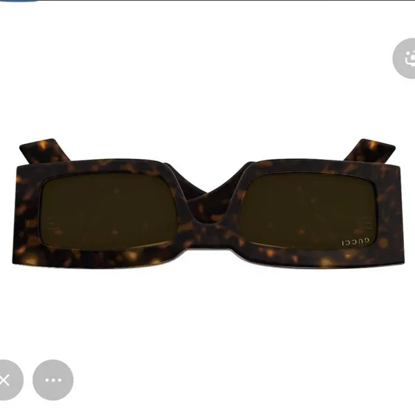 Gucci Brown Tortoiseshell Rectangle Sunglasses GG1425S 002 - Image 2
