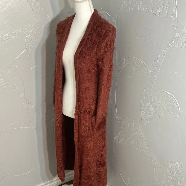 Free People Rust Long Cardigan - Image 9