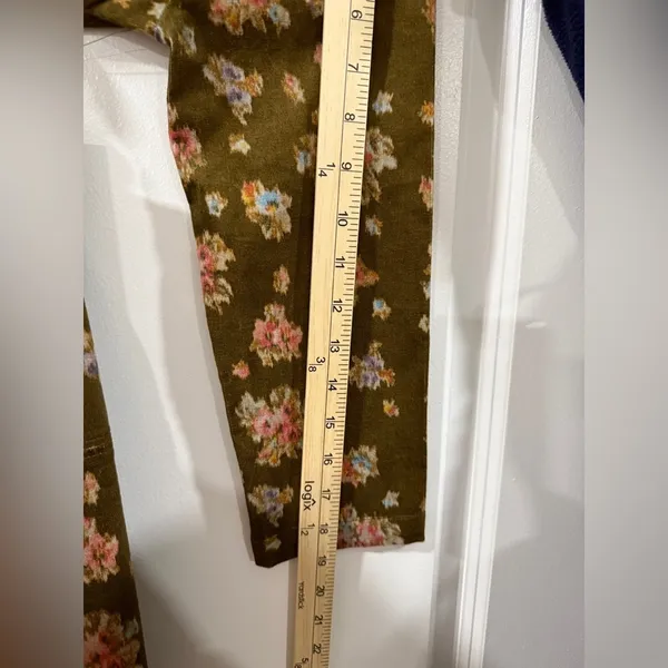 Tuckernuck Hazel Clifton Mini Dress S Brown Floral Corduroy NWT - Image 13