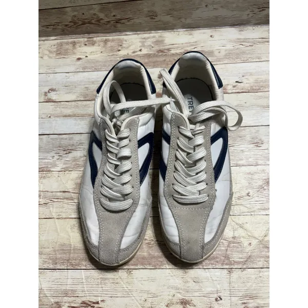 Tretorn Rawlings 2.0 Sneakers Anthropologie White Navy Blue Gray Women's Size 6M - Image 2