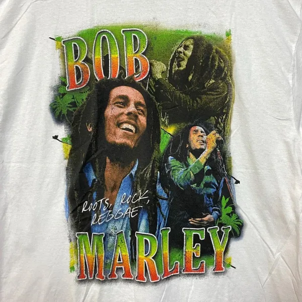 Bob Marley Roots, Rock, & Reggae Jamaican Tropical Tee 2X - Image 2