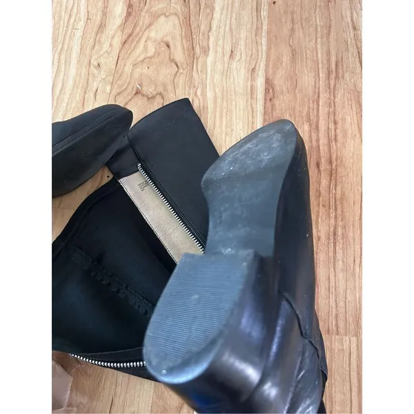 Michael Kors knee-high leather boots size small stretchy back - Image 8