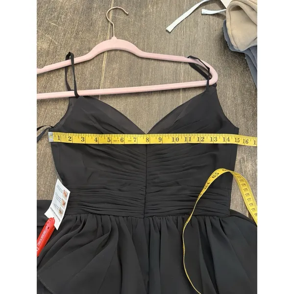 Mac Duggal Black‎ Tiered Ruffle Midi Dress Size 2 Original MSRP $358 - Image 10