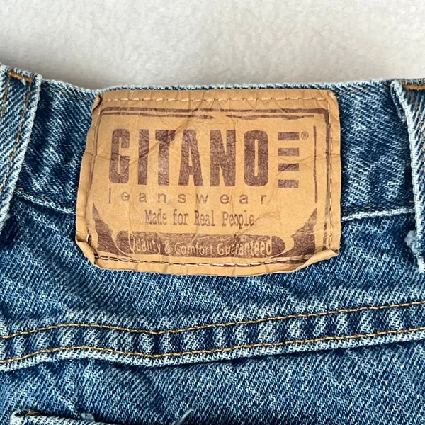 Gitano High Waisted Mom‎ Jeans Womens 10 Petite Blue Excellent Vintage 90s Taper - Image 4