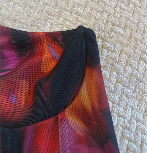 White Fox Boutique Pink Flame Print Bustier Top - Image 3