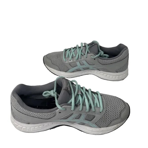ASICS GEL-Contend 5 Women’s Size 10 Gray Aqua Running Walking Shoes 1012A234 - Image 2