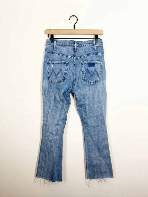 MOTHER The Hustler Ankle Fray Crashing Hard Jeans Size 27 - Image 5