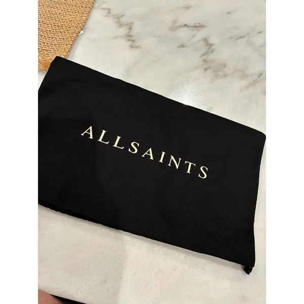 AllSaints Black Canvas Drawstring Dust Bag Handbag Shoe Storage Pouch 13x15.5 - Image 5