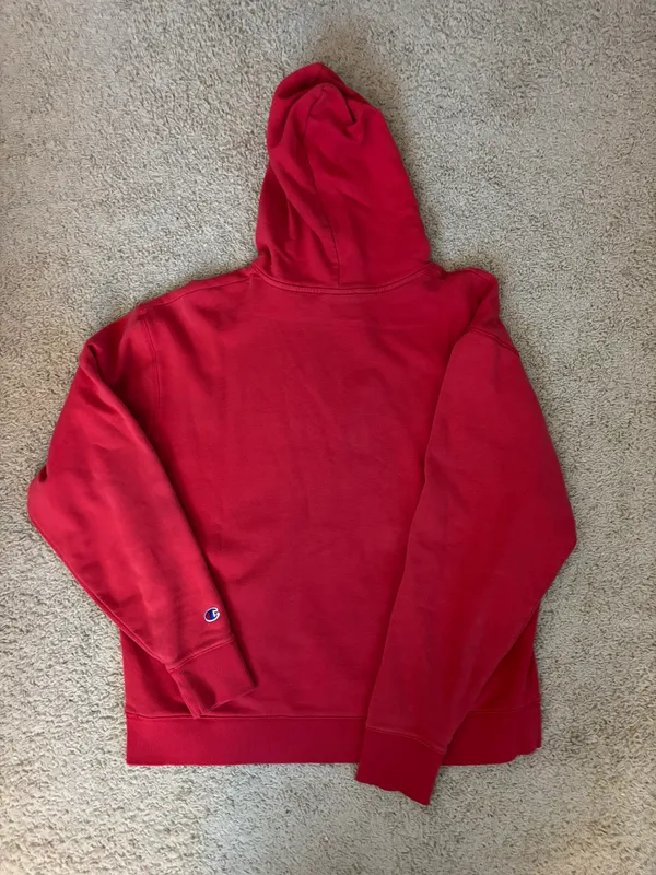 Champion Red Oversized Sweatshirt - Image 2