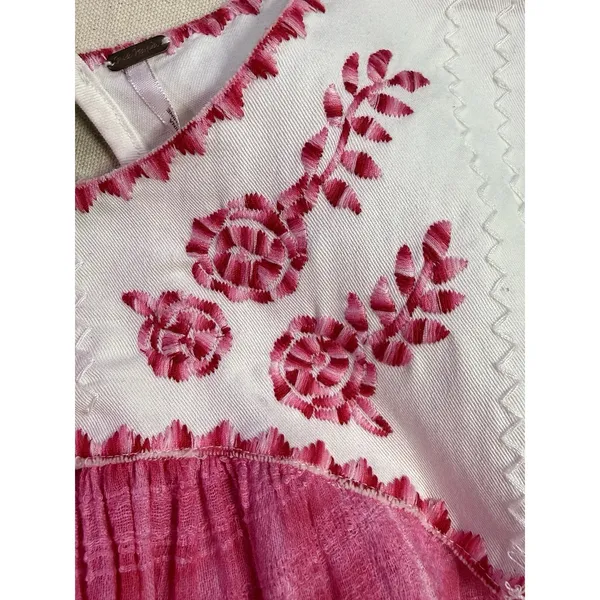 Free People Strawberry Fields Mini Dress XS Boho Hippie (f7 - Image 7