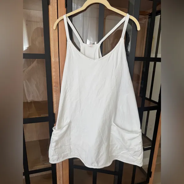 FP Movement Hot Shot mini dress skort white onesie - Image 2