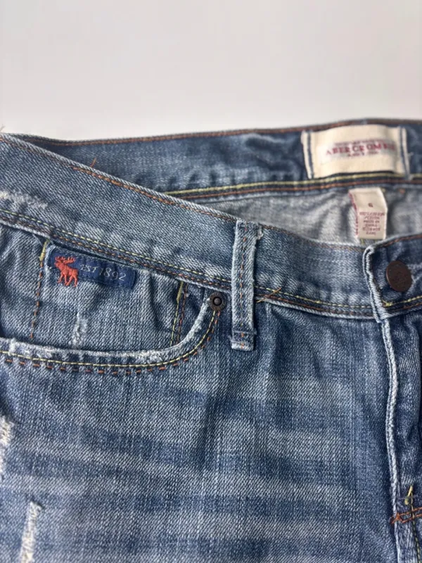 Abercrombie Bootcut Distressed Jeans Size 6 Y2K - Image 4