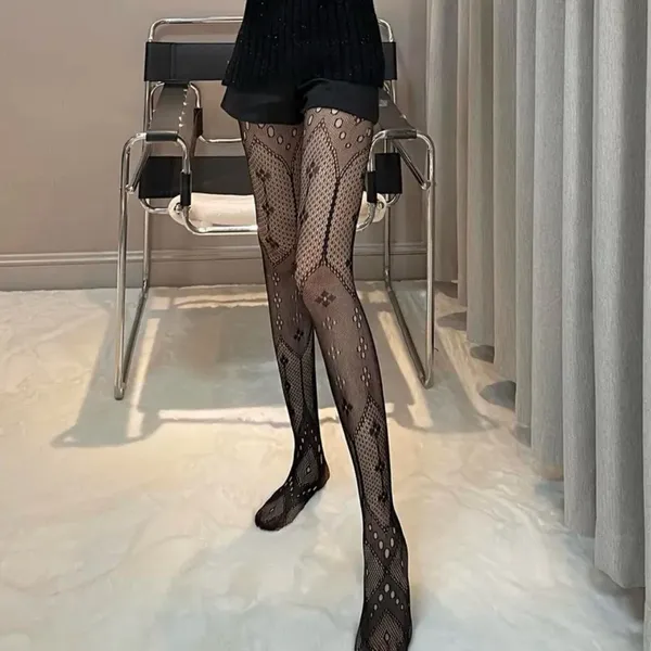Women's Black Fishnet Tights Sheer Mesh Pantyhose Fashionable Stockings One Size - Image 5