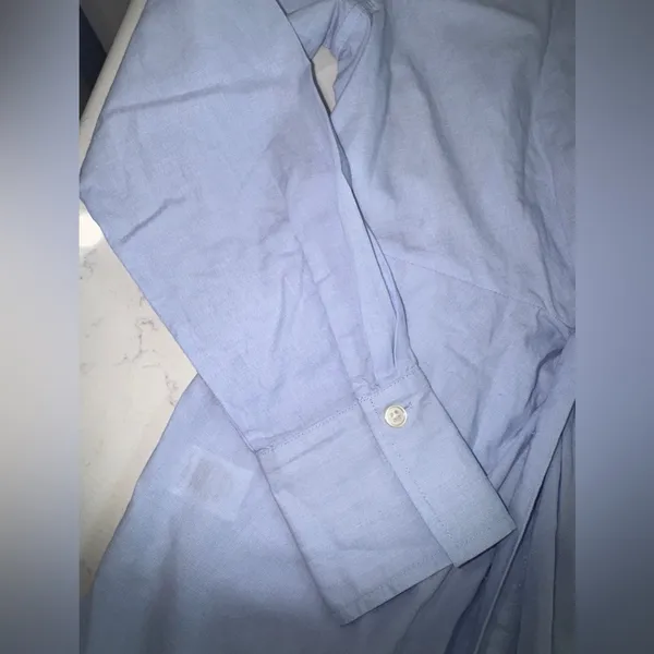 LOFT Light Blue Button-Down Shirt - Image 5