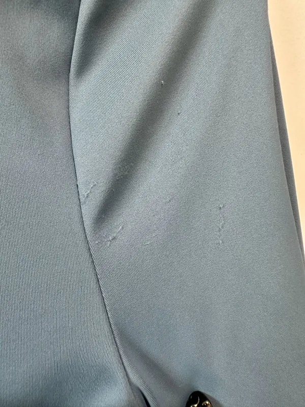 Edikted Joanna Light Blue Square Neck Bodysuit Size M - Image 5