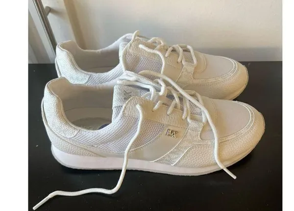 Women's Michael Kors Casual Textured Mesh Low Top Sneakers White LS23B 8.5 - Image 6