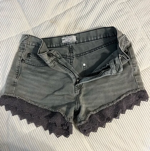 free people jean shorts - Image 3