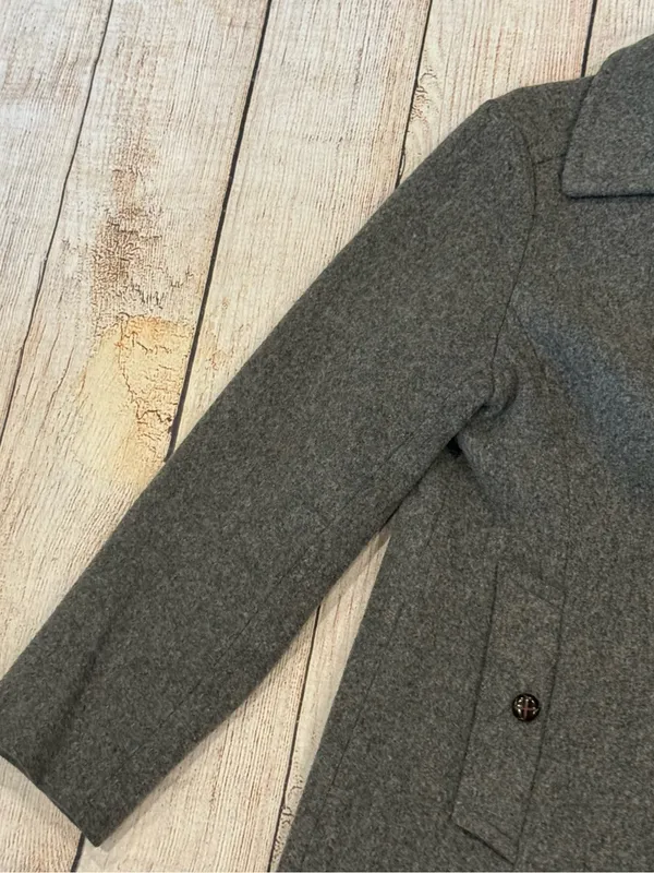 Bromleigh The Classic Peacoat Dark Gray 100% Pure Wool Double Breasted Jacket S - Image 8